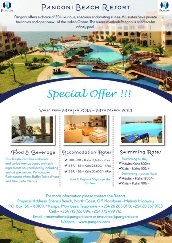 Pangoni Resort special Offer